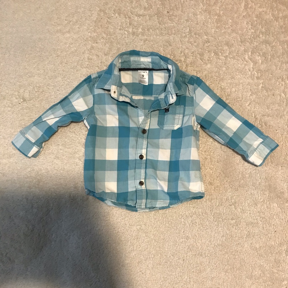 Baby Plaid Button Up (9months)